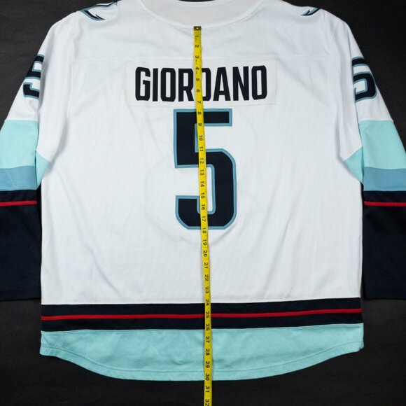 Seattle Kraken Hockey Jersey Men's 2XL Fanatics Breakaway Giordano #5 White Away - Picture 12 of 16